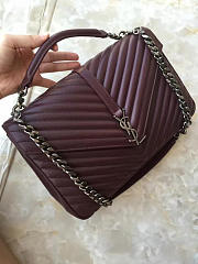 YSL Monogram College Wine Red 4798 - 3