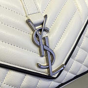 YSL Envelop Satchel White 4806 - 5