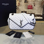 YSL Envelop Satchel White 4806 - 2
