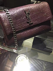 YSL Medium West Hollywood Bag Wine - 2