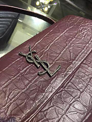 YSL Medium West Hollywood Bag Wine - 4