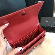 YSL Sunset Chain Wallet In Crocodile Embossed Shiny Leather 4860 - 4