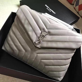 ysl medium loulou bag gray CohotBag 