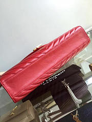 YSL Gold Monogram College Red 5087 - 6