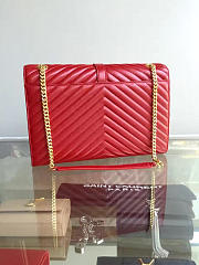 YSL Gold Monogram College Red 5087 - 5
