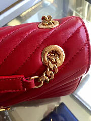 YSL Gold Monogram College Red 5087 - 3