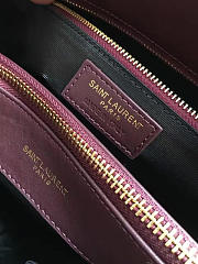 YSL Classic Shopper Wine Red 5138 - 2