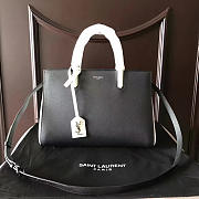 Ysl Cabas Rive Gauche Grain De Poudre Embossed Leather 5142 - 1