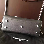 Ysl Cabas Rive Gauche Grain De Poudre Embossed Leather 5142 - 3