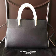 Ysl Cabas Rive Gauche Grain De Poudre Embossed Leather 5142 - 5