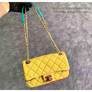 Chanel Yellow Multicolor Small Flap Bag A150301 VS01201 - 6