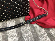 Valentino Candystud Quilted Leather Tote 0061 In Black - 4