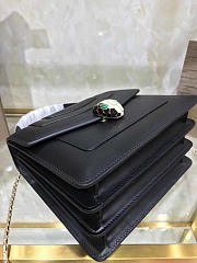 Bvlgari Serpenti Forever Calf Leather Flap Cover Handle Bag 284537 - 5