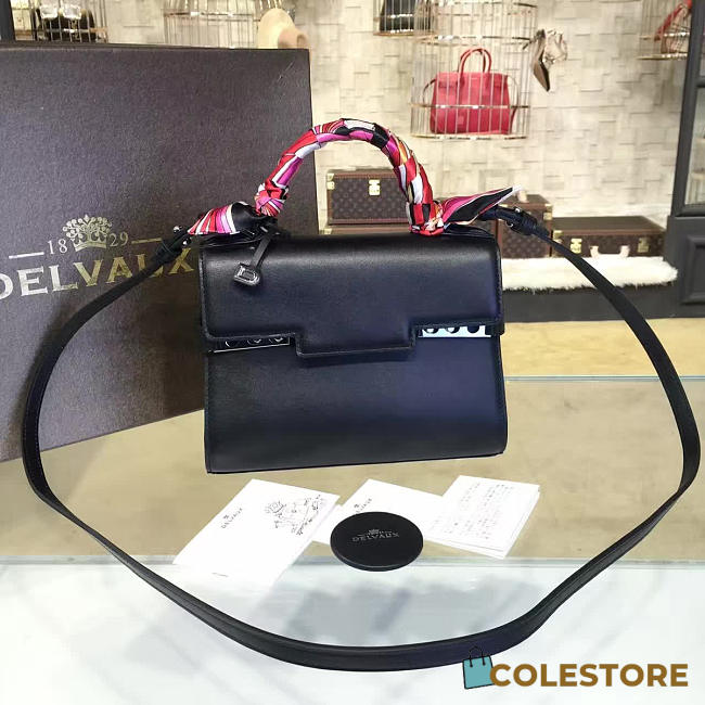CohotBag delvaux calfskin mini tempete satchel black  - 1