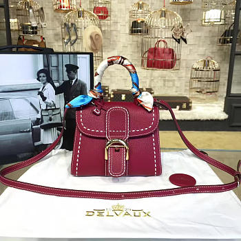 CohotBag delvaux mini brillant satchel red 1480