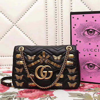 gucci marmont black bag CohotBag 2654