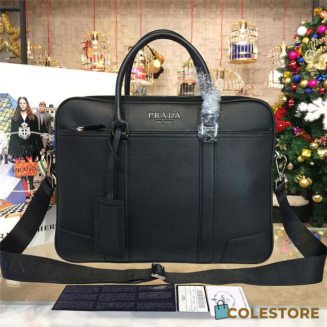 Prada Leather Briefcase 4216 - 1
