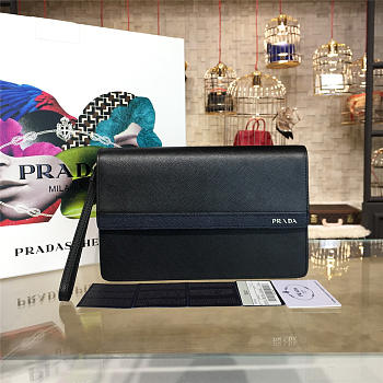 Prada Leather Clutch Bag 4262