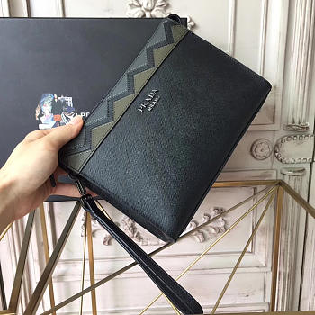 Prada Leather Clutch Bag 4312