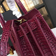 YSL Sac De Jour Crocodile Embossed Shiny Leather - 5