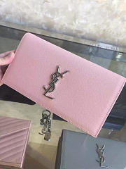 YSL Monogram Kate Clutch Grain De Poudre Embossed Leather 4948 - 4