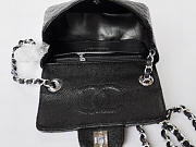 Chanel Caviar Leather Flap Bag With Silver Hardware Black - 2