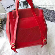 Chanel Grained Calfskin Gold-Tone Metal Backpack Red A93748 VS00493 - 6