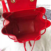 Chanel Grained Calfskin Gold-Tone Metal Backpack Red A93748 VS00493 - 3