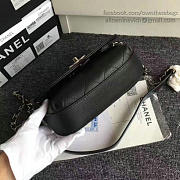 Chanel Grained Calfskin Caviar Stitched Shoulder Bag Black A92949 VS08810 - 5