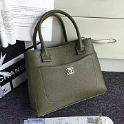 Chanel Calfskin Large Shopping Bag Green A69929 VS01555 - 1