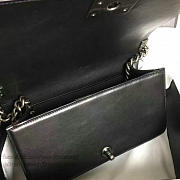 Chanel Snake Embossed Boy Bag With Top Handle Black Silver A14041 VS06643 - 4