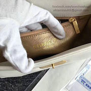 Chanel Lambskin And Calfskin Flap Bag White A91836 VS08209 - 6