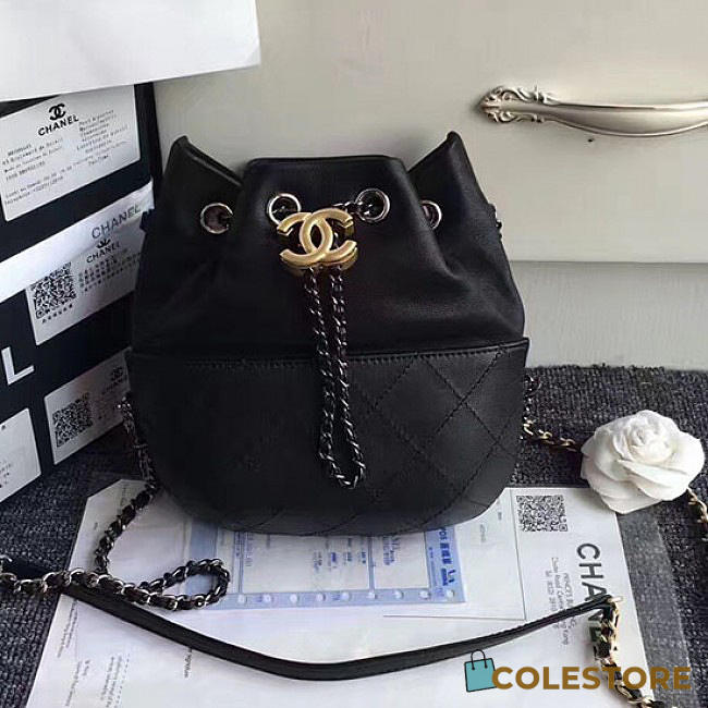 Chanels Gabrielle Purse Black A98787 VS05204 - 1