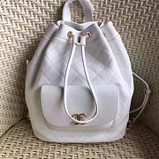 Chanel Calfskin Gold-Tone Metal Backpack White A98235 VS 08529 - 6