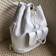 Chanel Calfskin Gold-Tone Metal Backpack White A98235 VS 08529 - 4