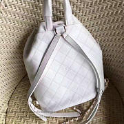 Chanel Calfskin Gold-Tone Metal Backpack White A98235 VS 08529 - 3