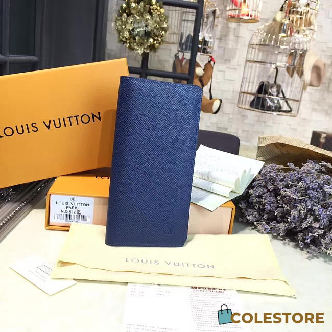 Louis Vuitton Zippy Cohotbag Wallet Blue 3587 - 1