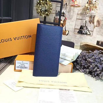 Louis Vuitton Zippy Cohotbag Wallet Blue 3587