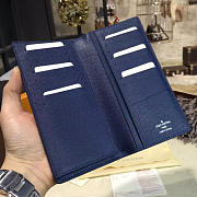 Louis Vuitton Zippy Cohotbag Wallet Blue 3587 - 3
