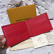 Louis Vuitton Supremepocket Wallet Red 3803 - 4