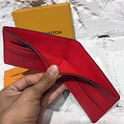 Louis Vuitton Supremepocket Wallet Red 3803 - 3