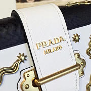 Prada Cahier Velvet Shoulder Bag Meteor White 4278 - 5