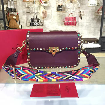 Valentino Guitar Rockstud Rolling Cross Body Bag 4700