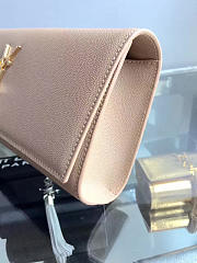 YSL Monogram Kate Clutch Grain De Poudre Embossed Leather 4954 - 4
