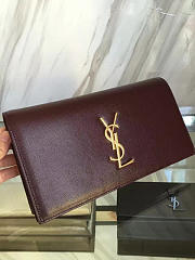YSL Monogram Kate Clutch Grain De Poudre Embossed Leather 4962 - 5