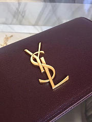 YSL Monogram Kate Clutch Grain De Poudre Embossed Leather 4962 - 4