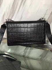 YSL Monogram Kate Crocodile Embossed Shiny Leather 5023 - 3
