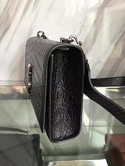 YSL Monogram Kate Crocodile Embossed Shiny Leather 5023 - 4