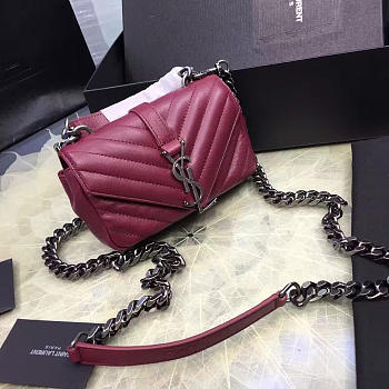 YSL Quilted Monogram College Wine 5064