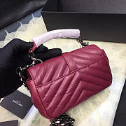 YSL Quilted Monogram College Wine 5064 - 6